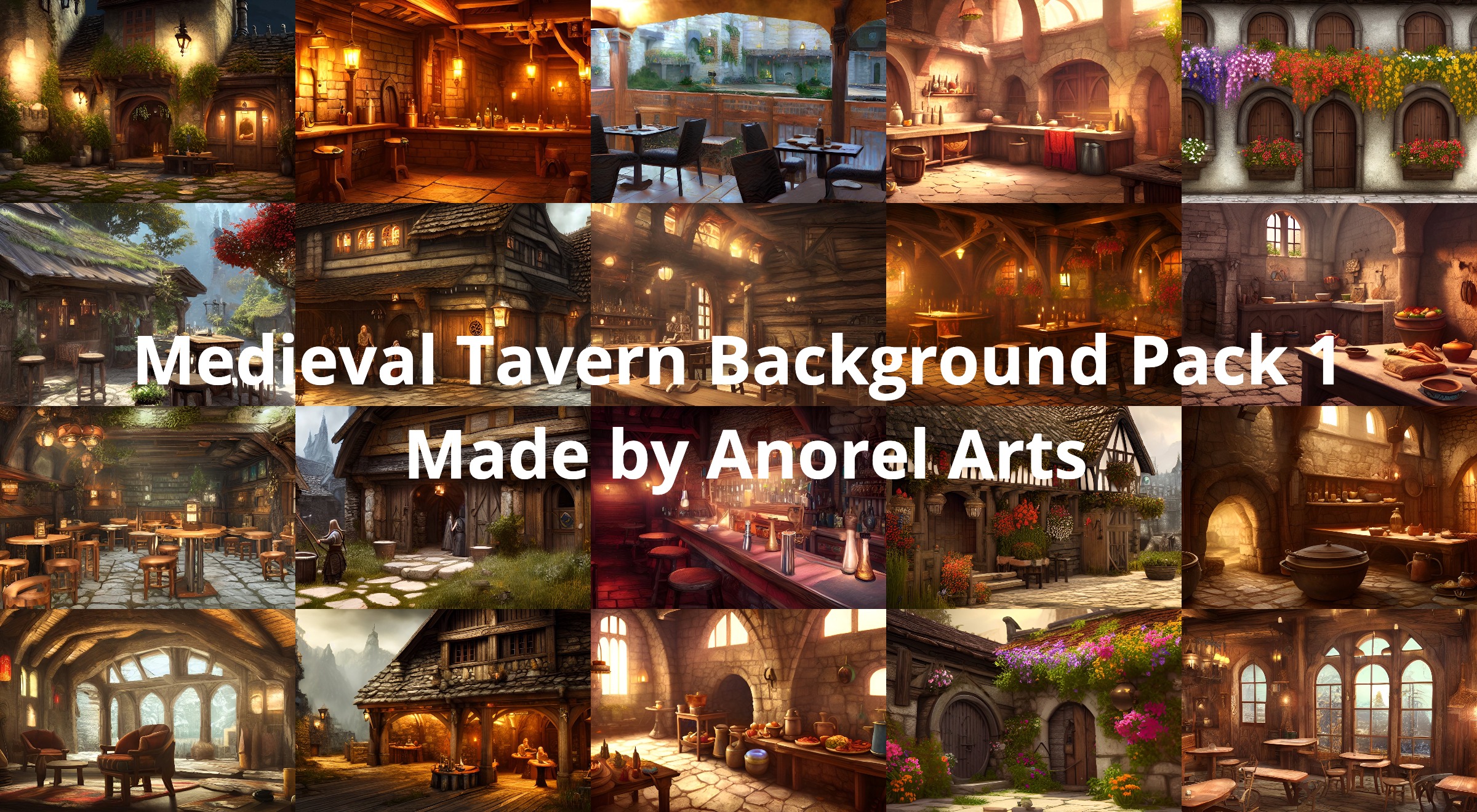 Medieval Tavern Background Pack 1