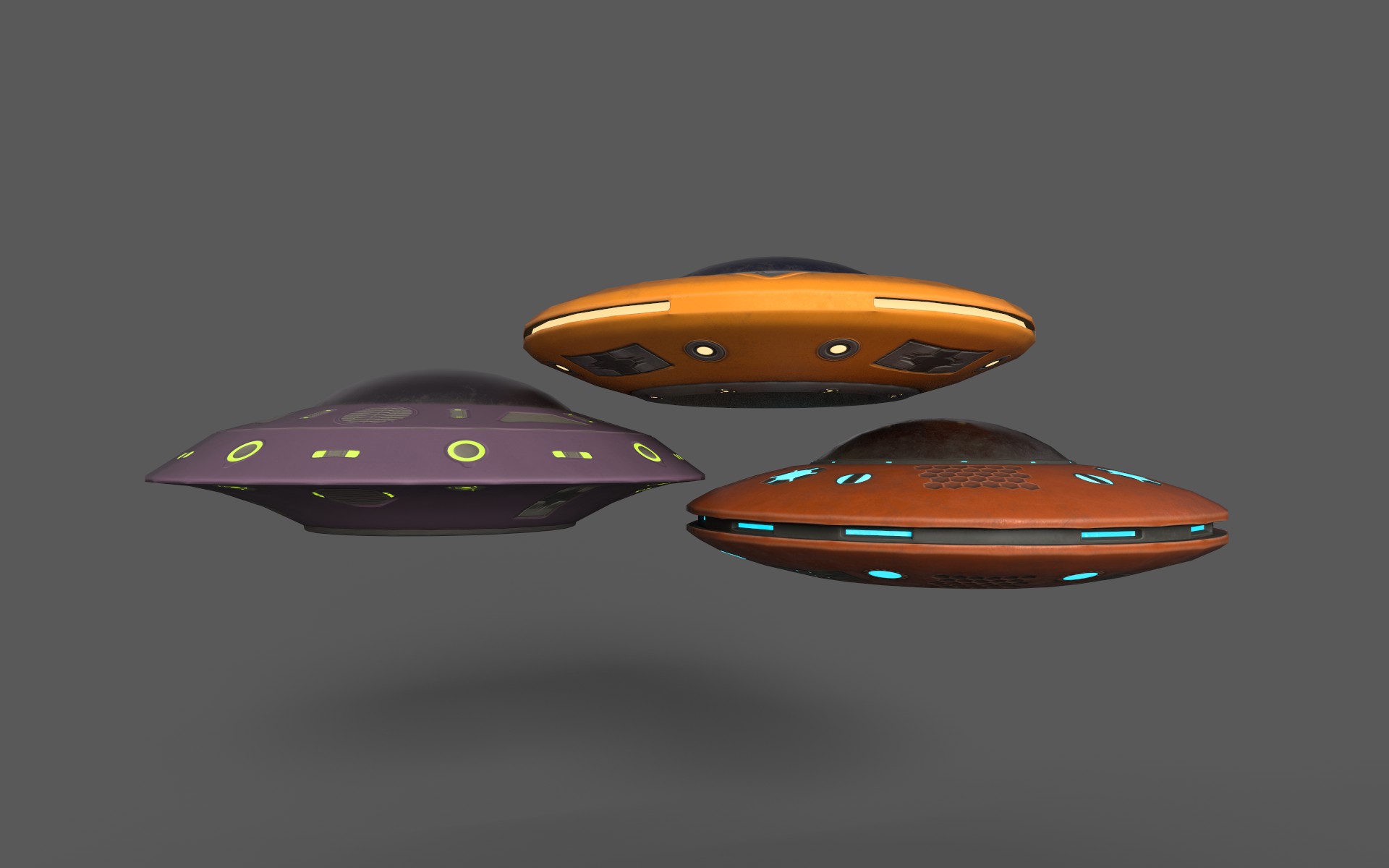 Alien Spaceships by TridentCorp
