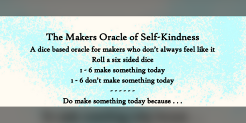 Cover image for A Makers Oracle of Self Kindness