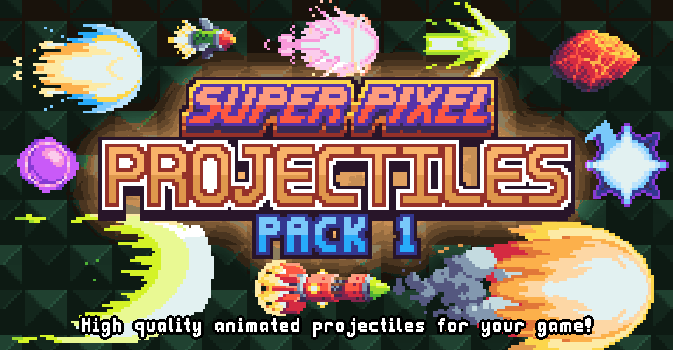 Super Pixel Projectiles Pack 1