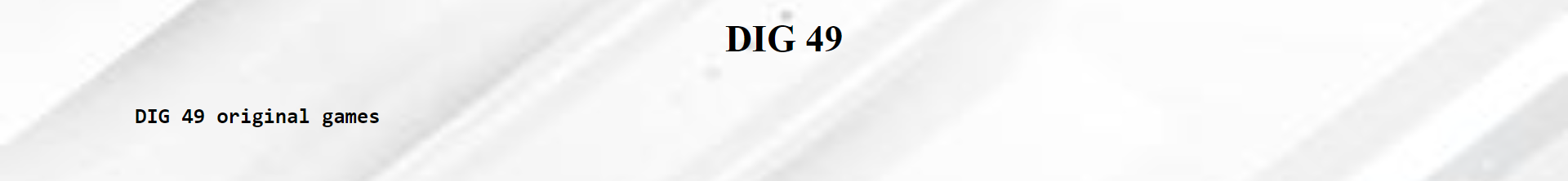 DIG49 menu