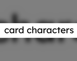 card characters  