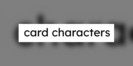 Cover image for card characters