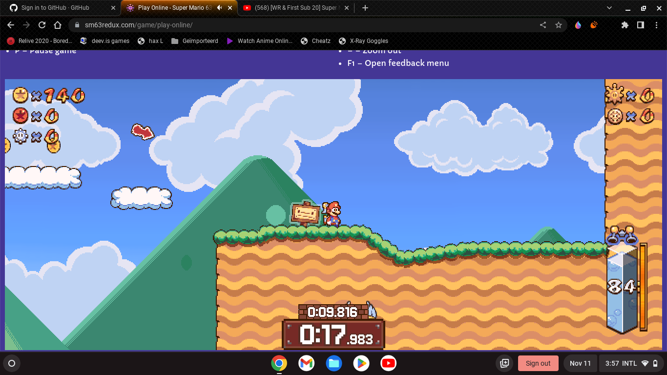 Post by Cupcool in Super Mario 63 Redux [Tiny Demo] comments - itch.io