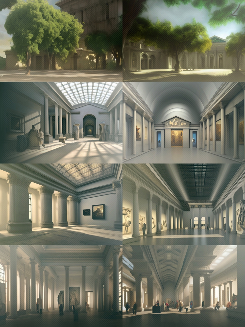 Column Building Background Pack