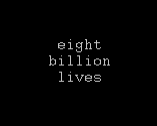 Cover image for eight billion lives