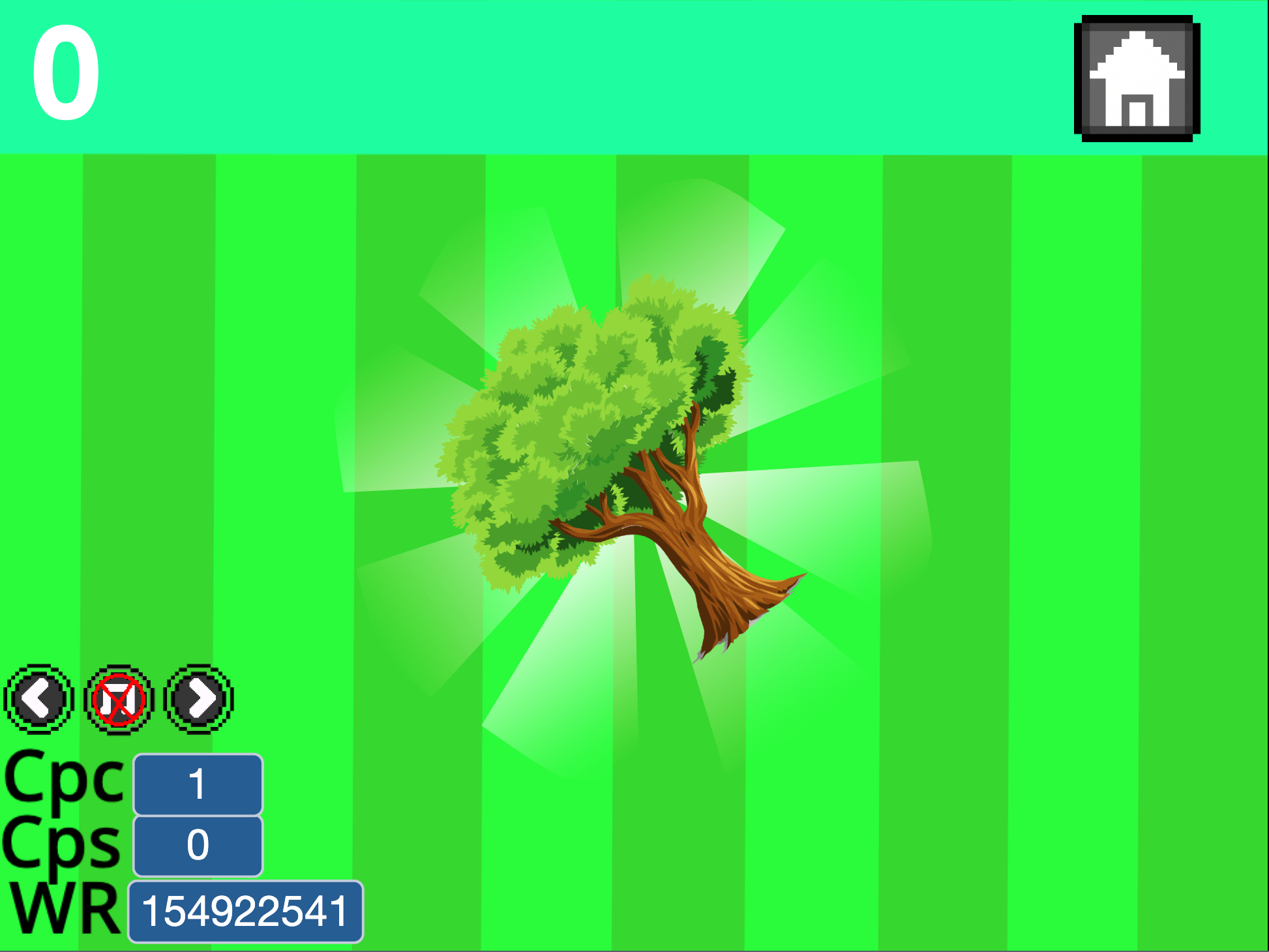 Tree clicker UI