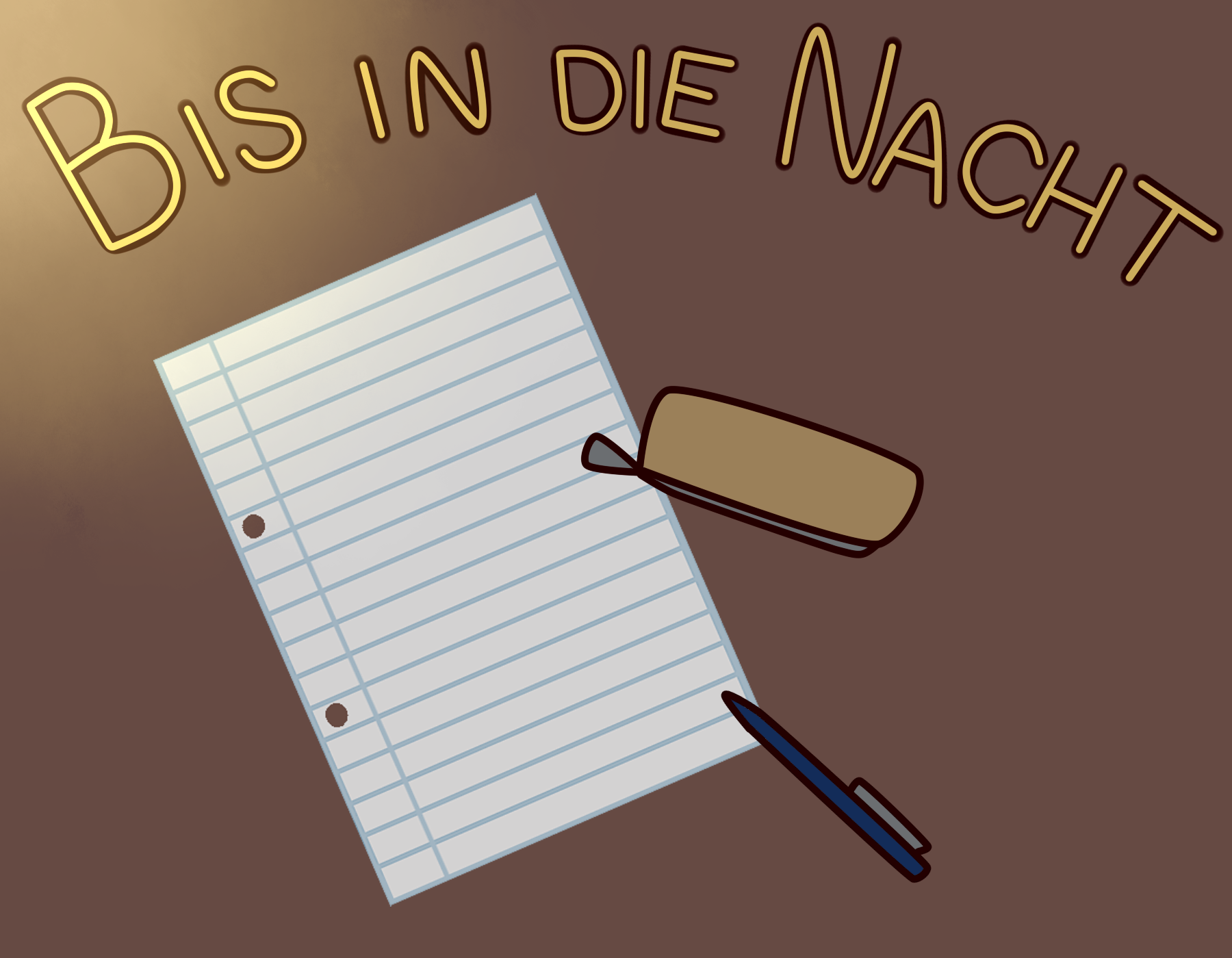 Cover image for Bis in die Nacht