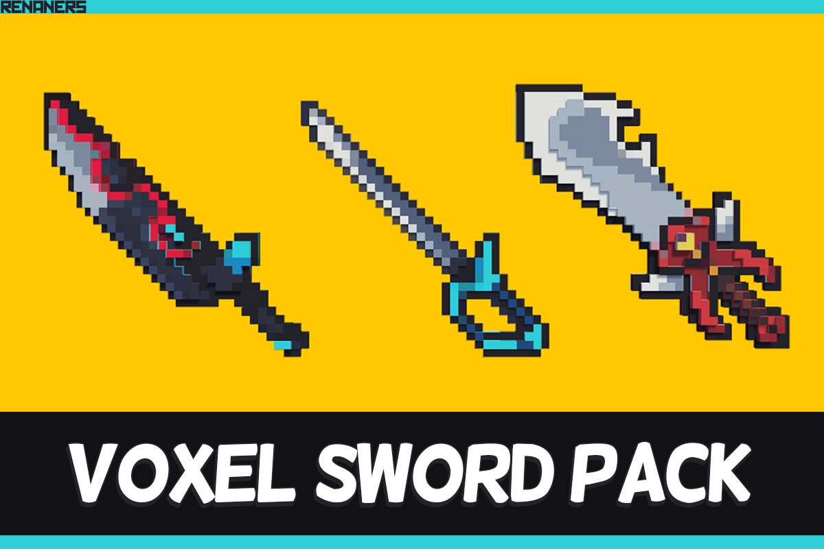Voxel Sword Pack - Low Poly Swords Set
