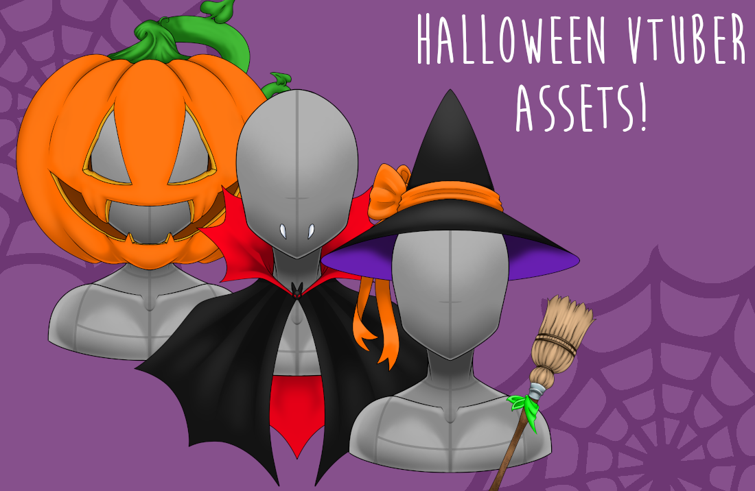 F2U Halloween Costumes! - Vtuber Outfit Assets