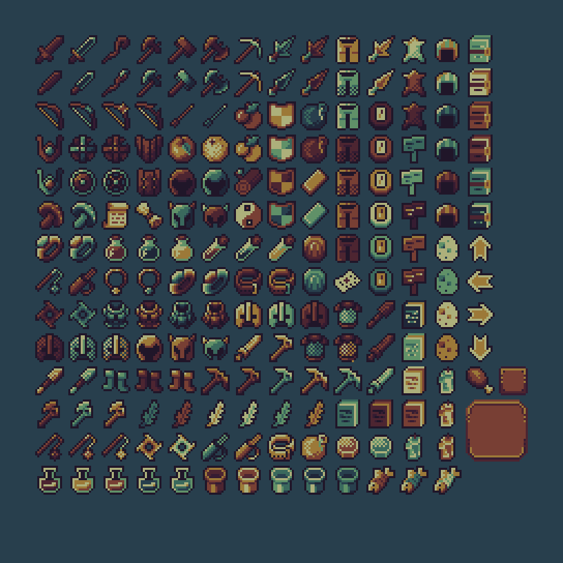 Free Assets 16x16 Pixel Art By Olteanu Version 3 0 By OLTEANU