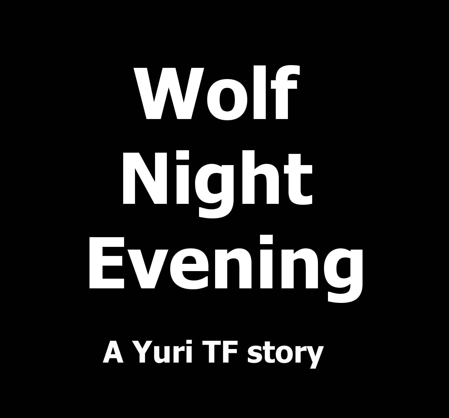 Wolf Night Evening