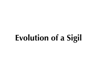 Evolution of a Sigil   - Half-baked TRPG thing 12 of 22 