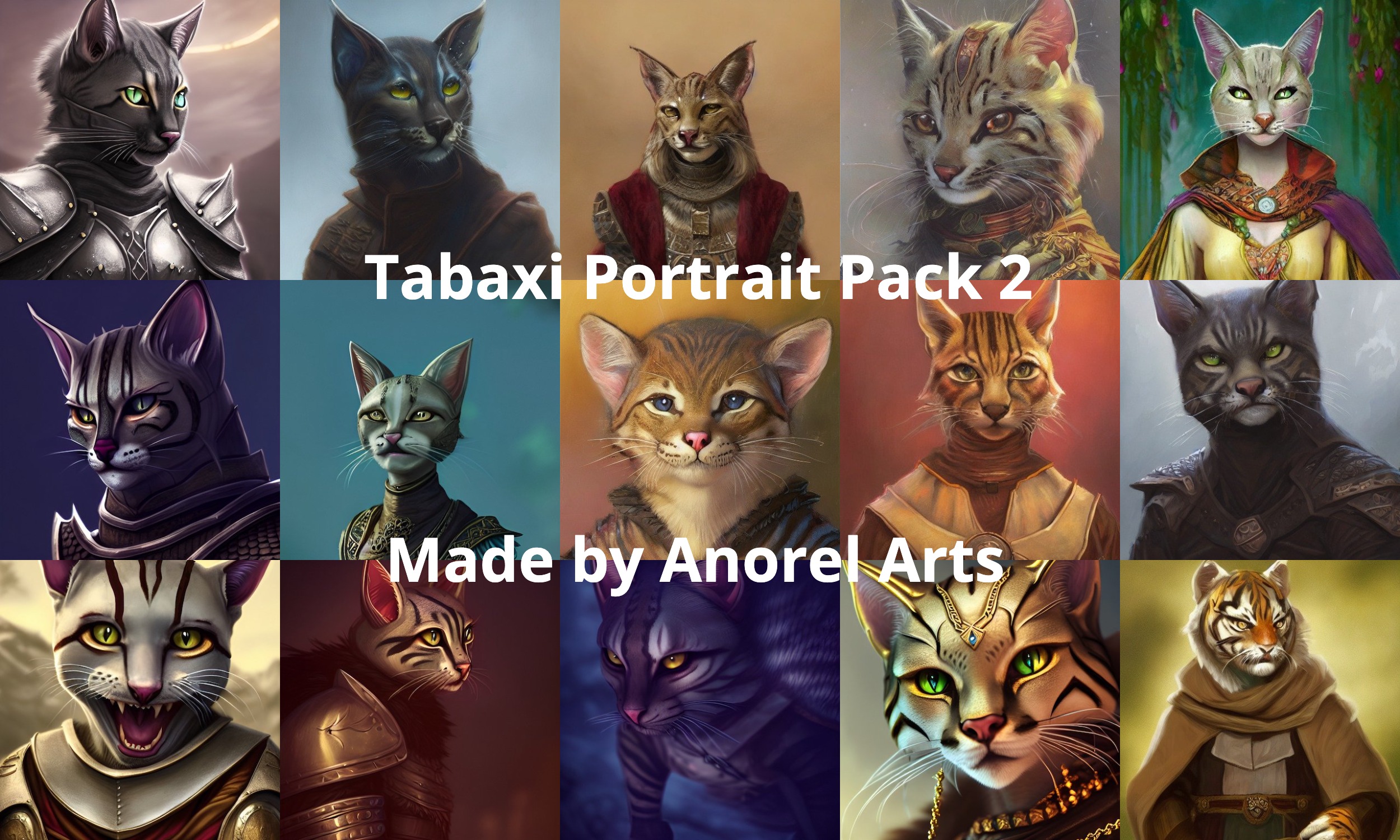 Tabaxi Portrait Pack 2