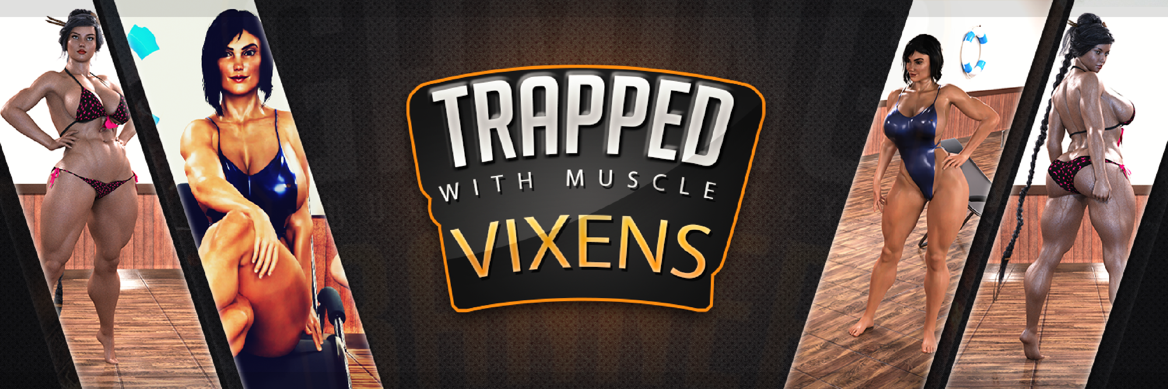 Trapped with Muscle Vixens