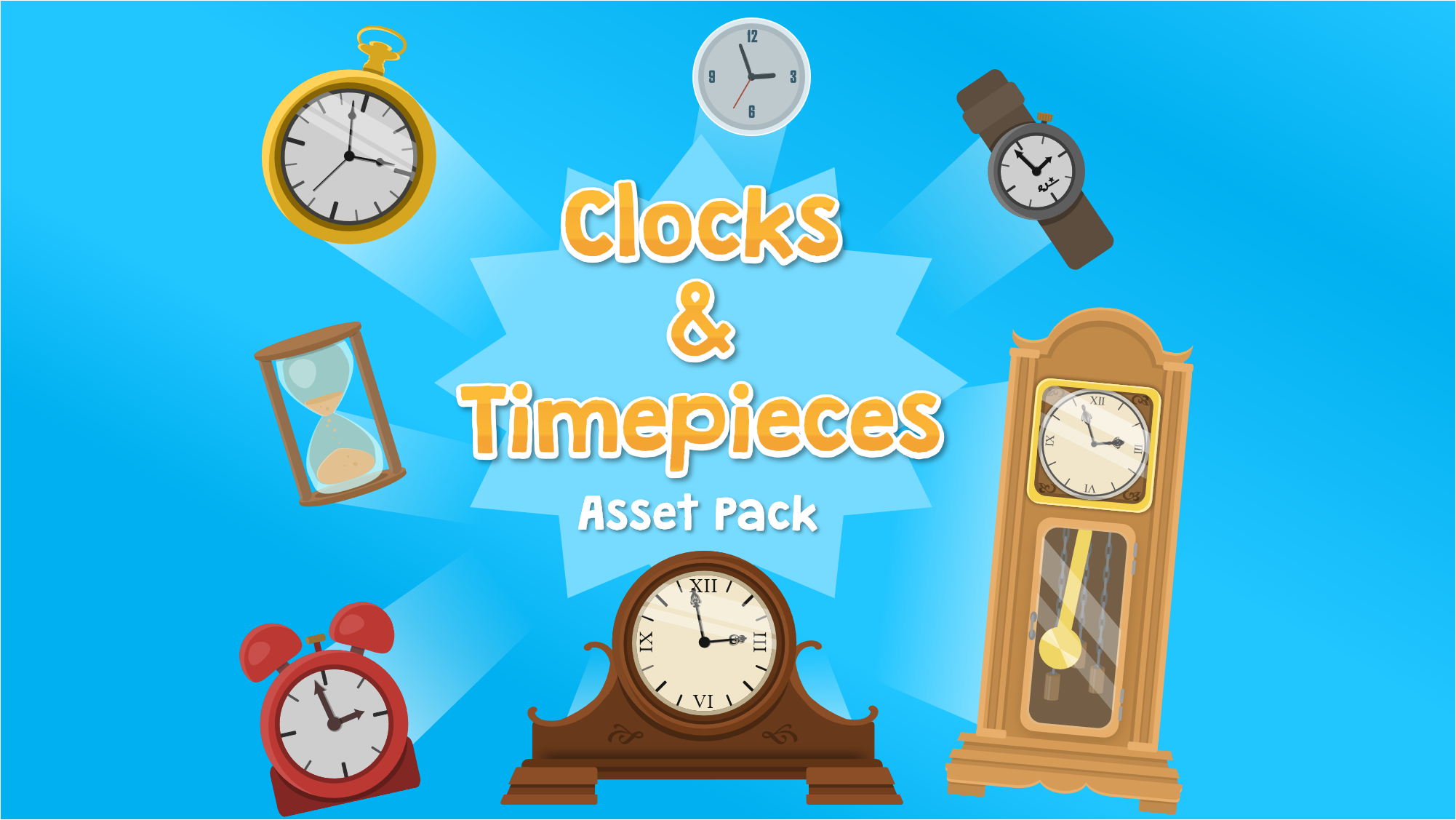 Clocks & Timepieces Asset Pack