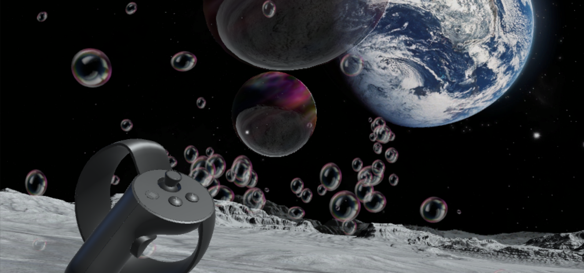 Bubbles on the Moon (SteamVR)