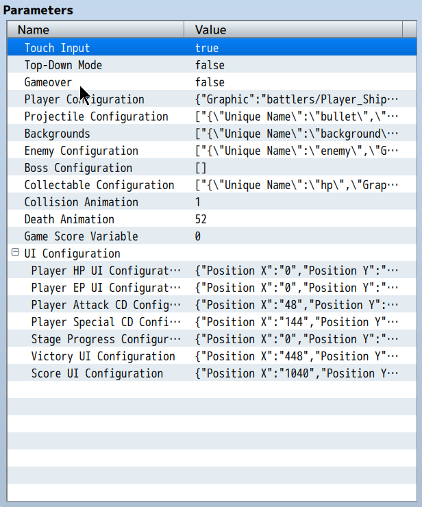 Filled plugin Configuration