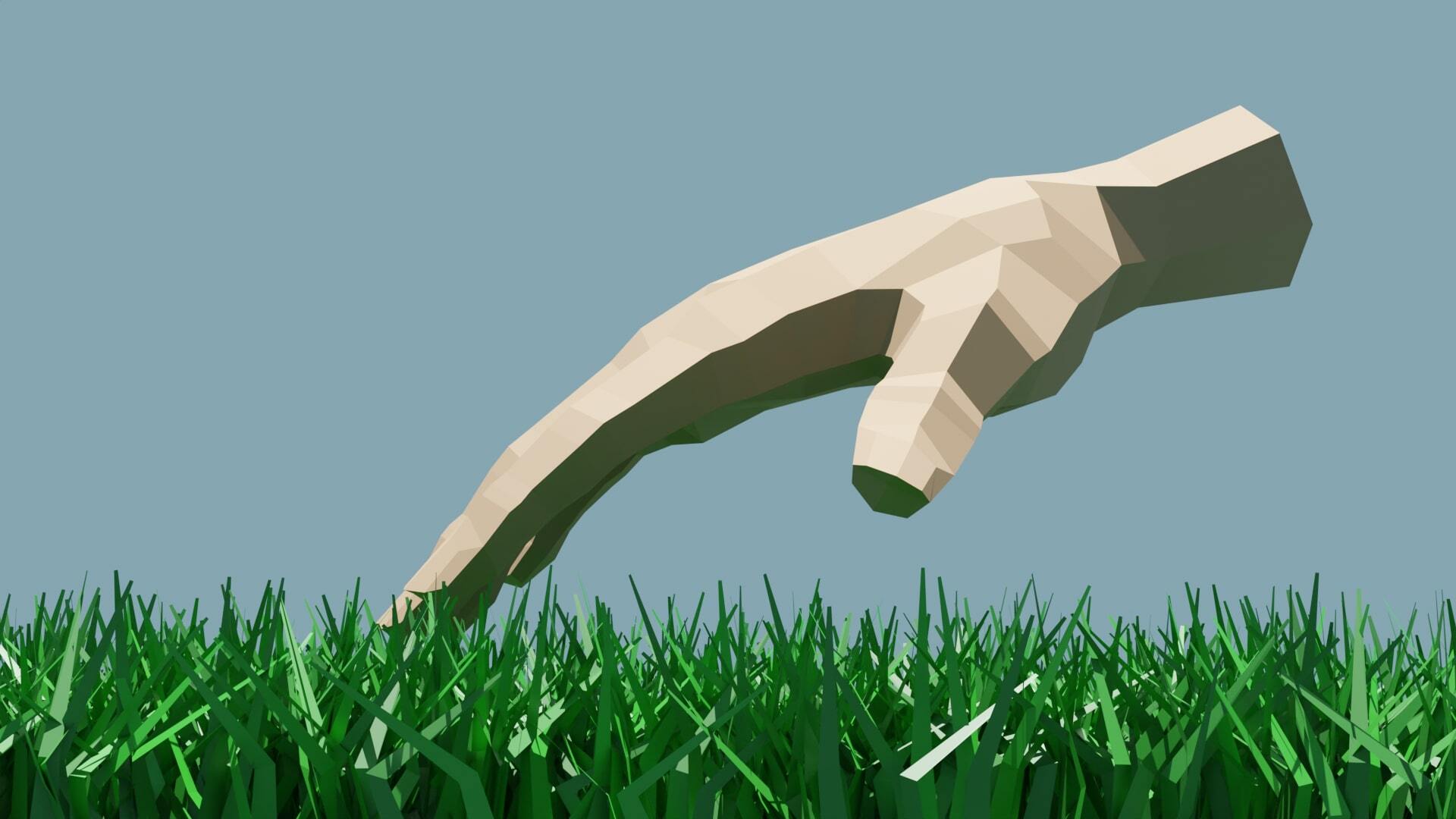The touching grass simulator… 