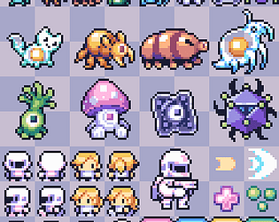 32x32 pixel art of an alien rpg character