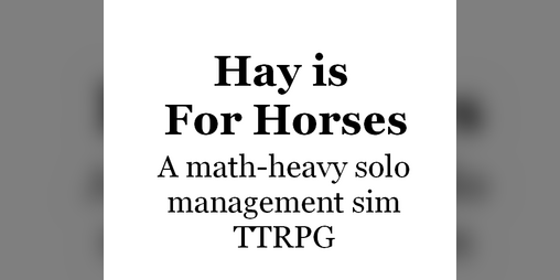 Cover image for Hay Is For Horses