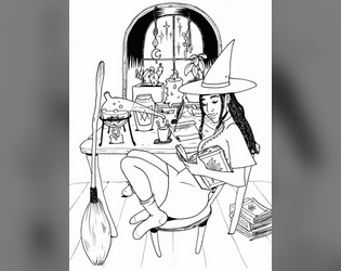 Patchwork Potions   - A solo journaling and grid-coloring RPG about witchy business 