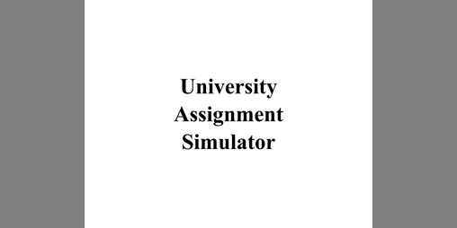 Cover image for University Assignment Simulator