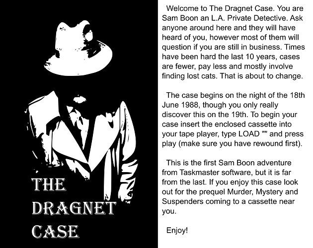 The Dragnet Case by TaskmasterSoftware