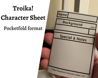 Troika! Pocketfold Character Sheet  