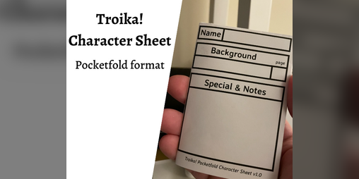 Cover image for Troika! Pocketfold Character Sheet