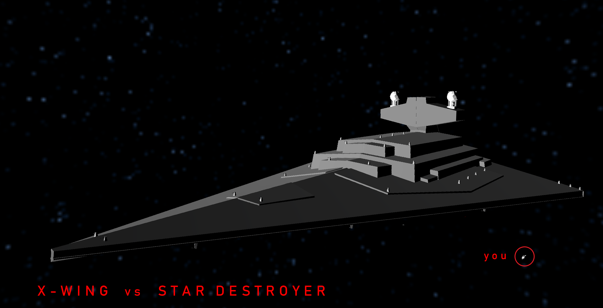 X-Wing vs Star Destroyer