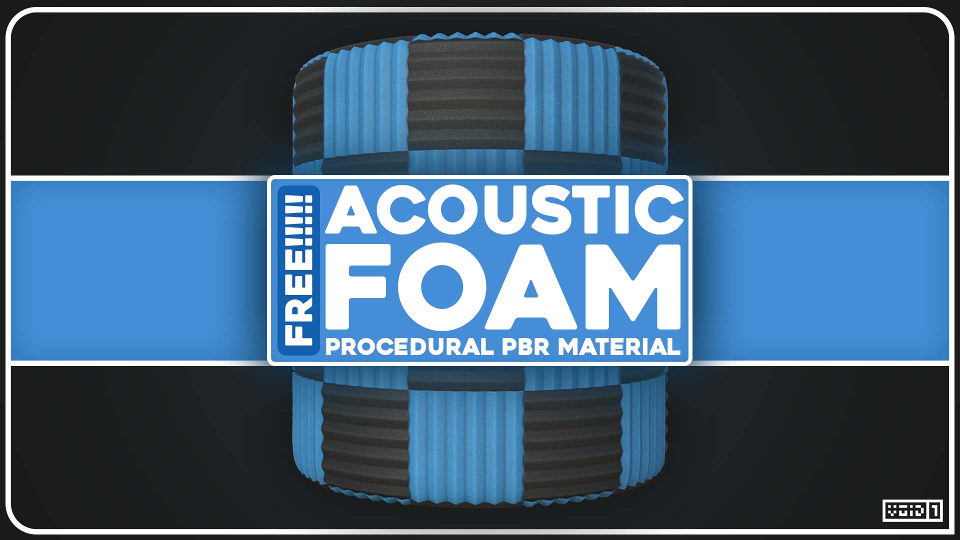 Free Acoustic Foam Procedural PBR Material by VOiD1 Gaming