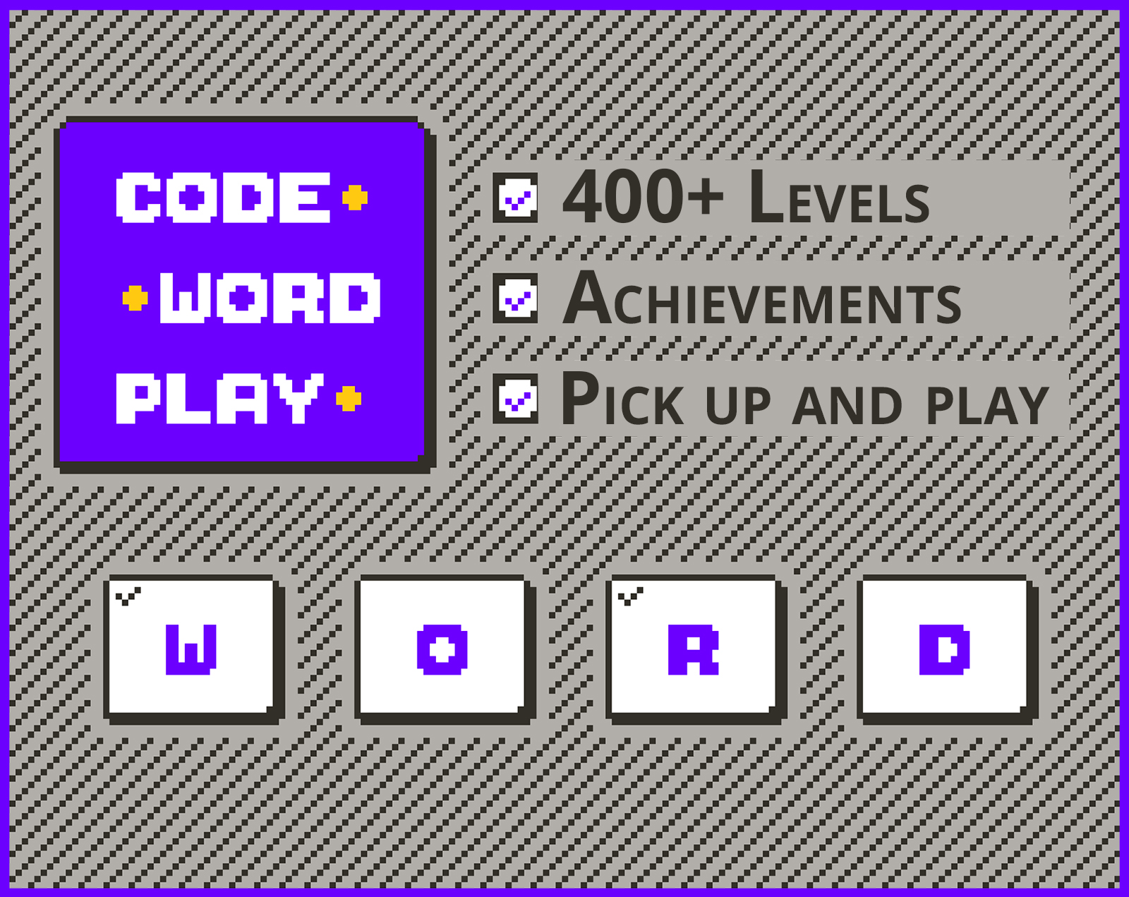 CodeWordPlay: Mystery word puzzle game for Playdate by mikesuszek
