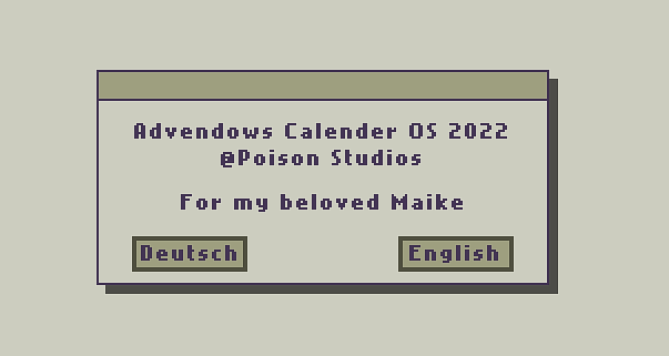 Cover image for Advendows Calendar OS 2022