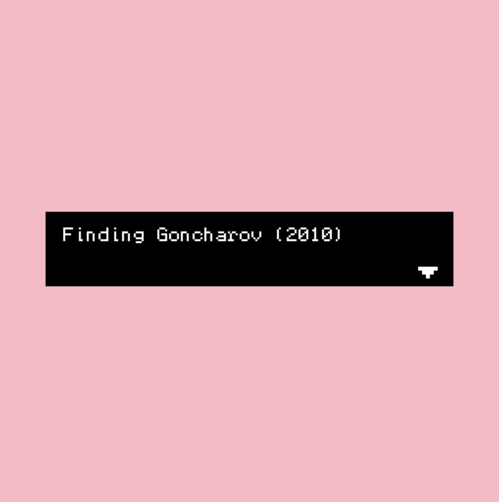 Cover image for Finding Goncharov (2010)