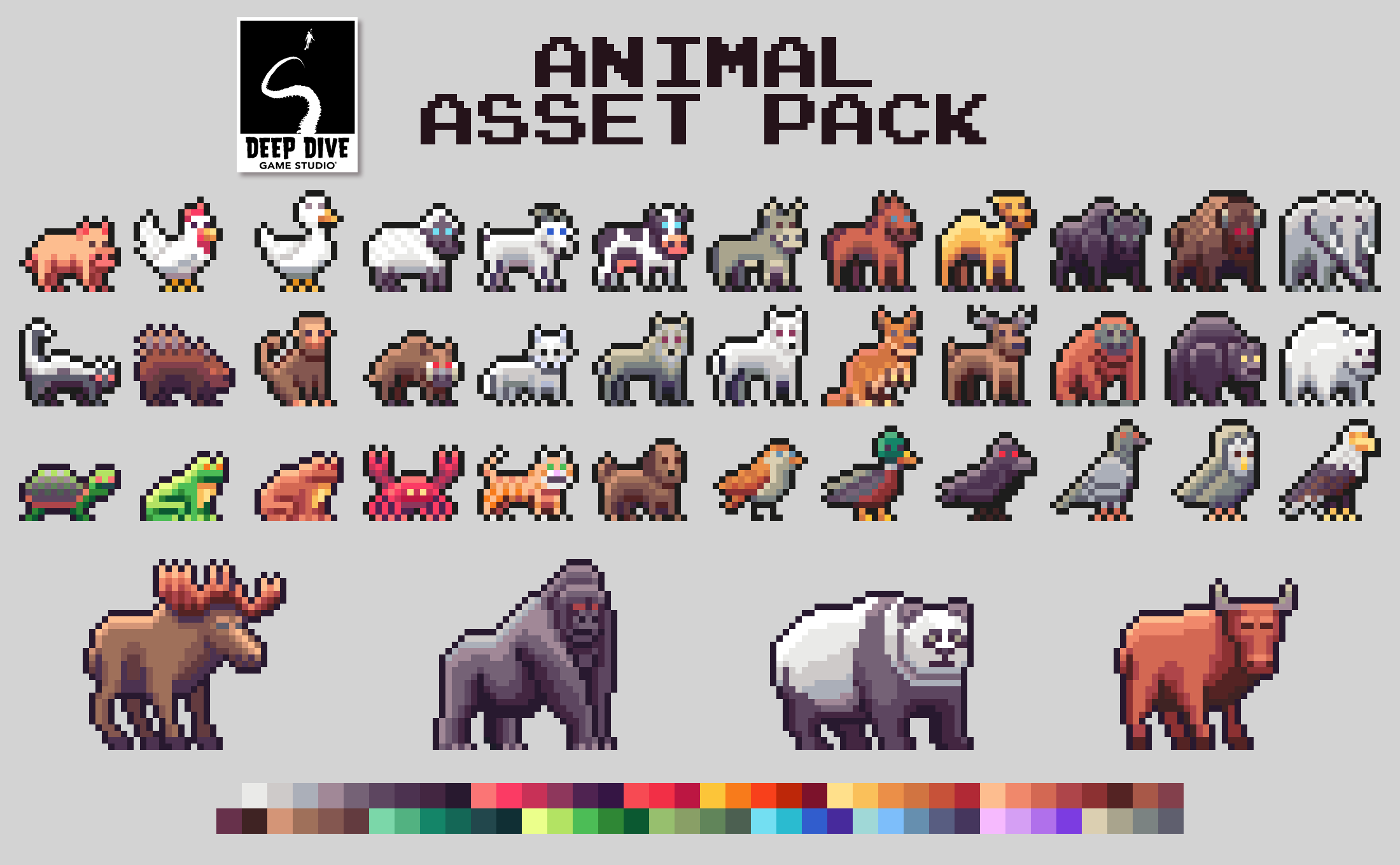 Animal Asset Pack [16x16], [32x32]