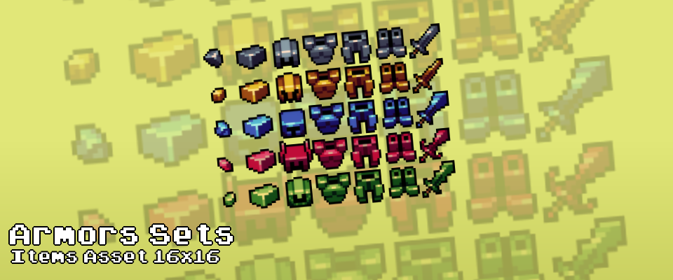 Armors Sets Items Asset (16x16)