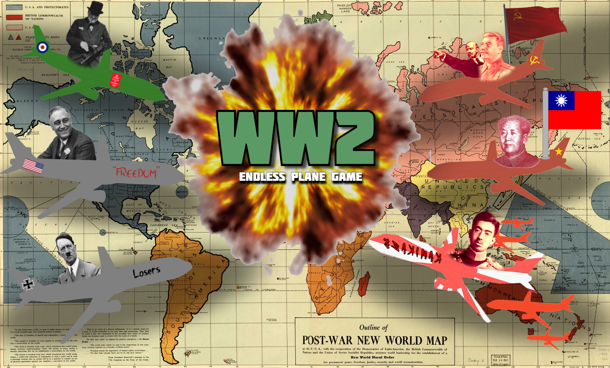 WW2 Endless Plane Game