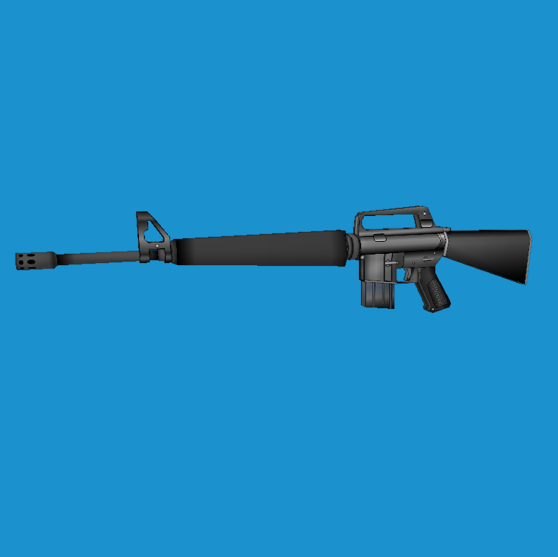 Lowpoly M16A1/ Retro by Sami