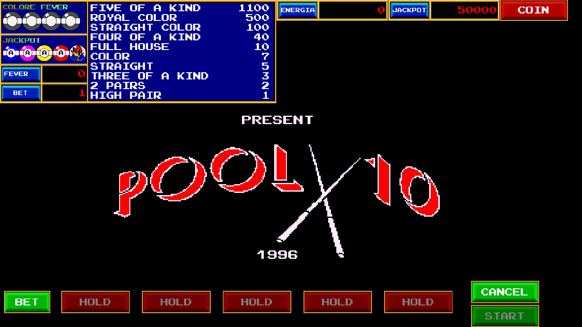 New Pool10 Video Poker