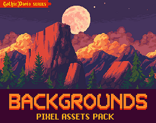 Pixel Art Background Game Assets from GraphicRiver