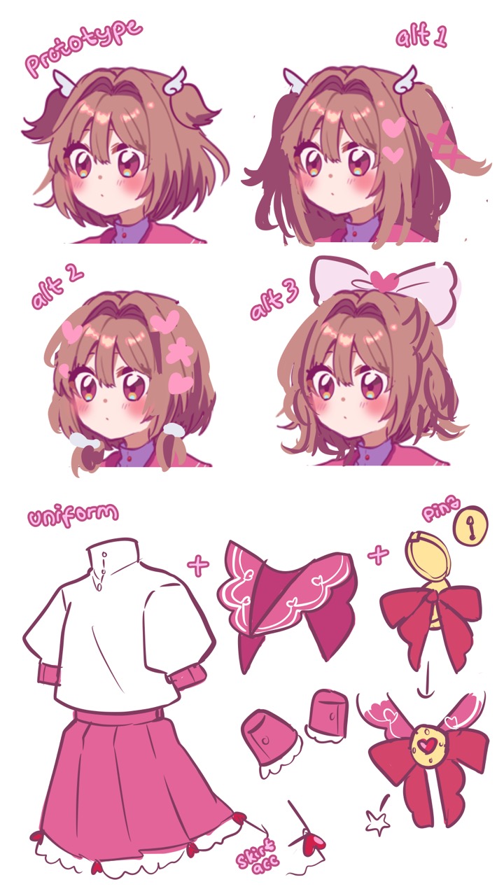 Megumi's new hairstyles + her current uniform