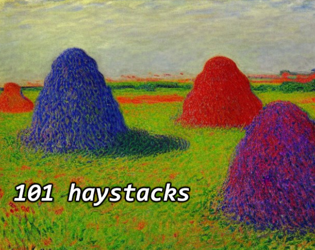 106 Haystacks Never Painted By Claude Monet By Zeta   O2p3Uo 