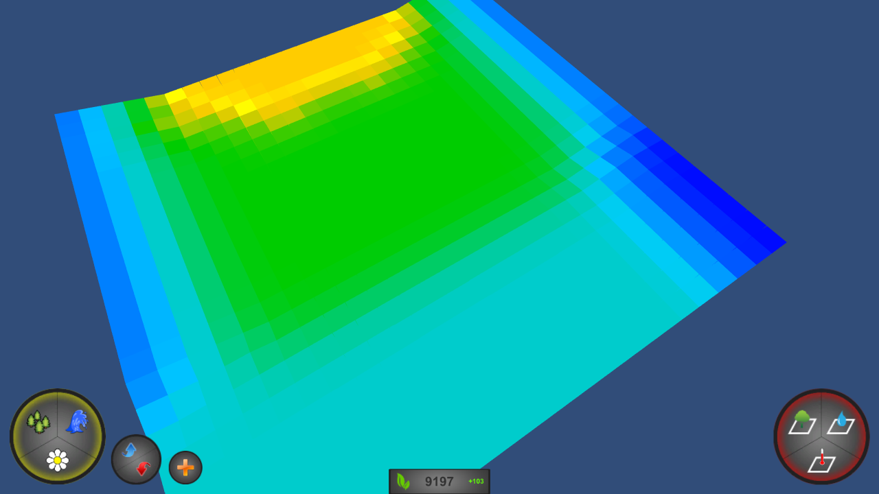 Temperature heat map