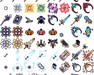 BaconBoyXIII - Pixel Art - Icons and Objects 32x32