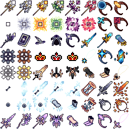 64 pixel items 6 by kirial1413