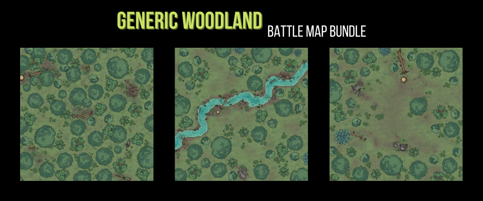 Generic Woodland Battle Map Bundle
