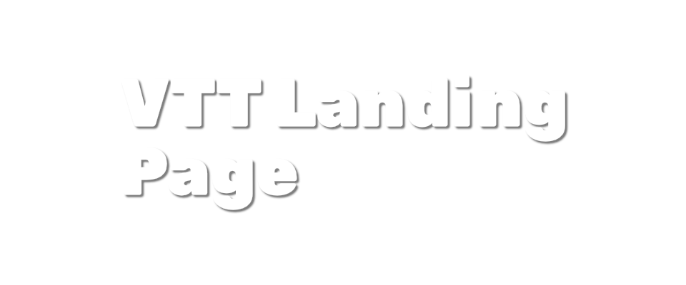VTT Landing Page By Obscurity Studio