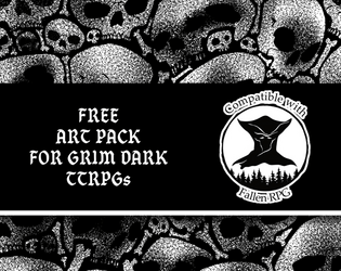 Free FALLEN art pack   - Transparent .pngs for your grim dark ttrpgs 