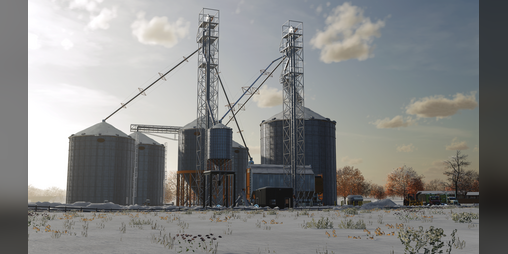 Cover image for FS22 GSI Grain Bin Complex Storage only